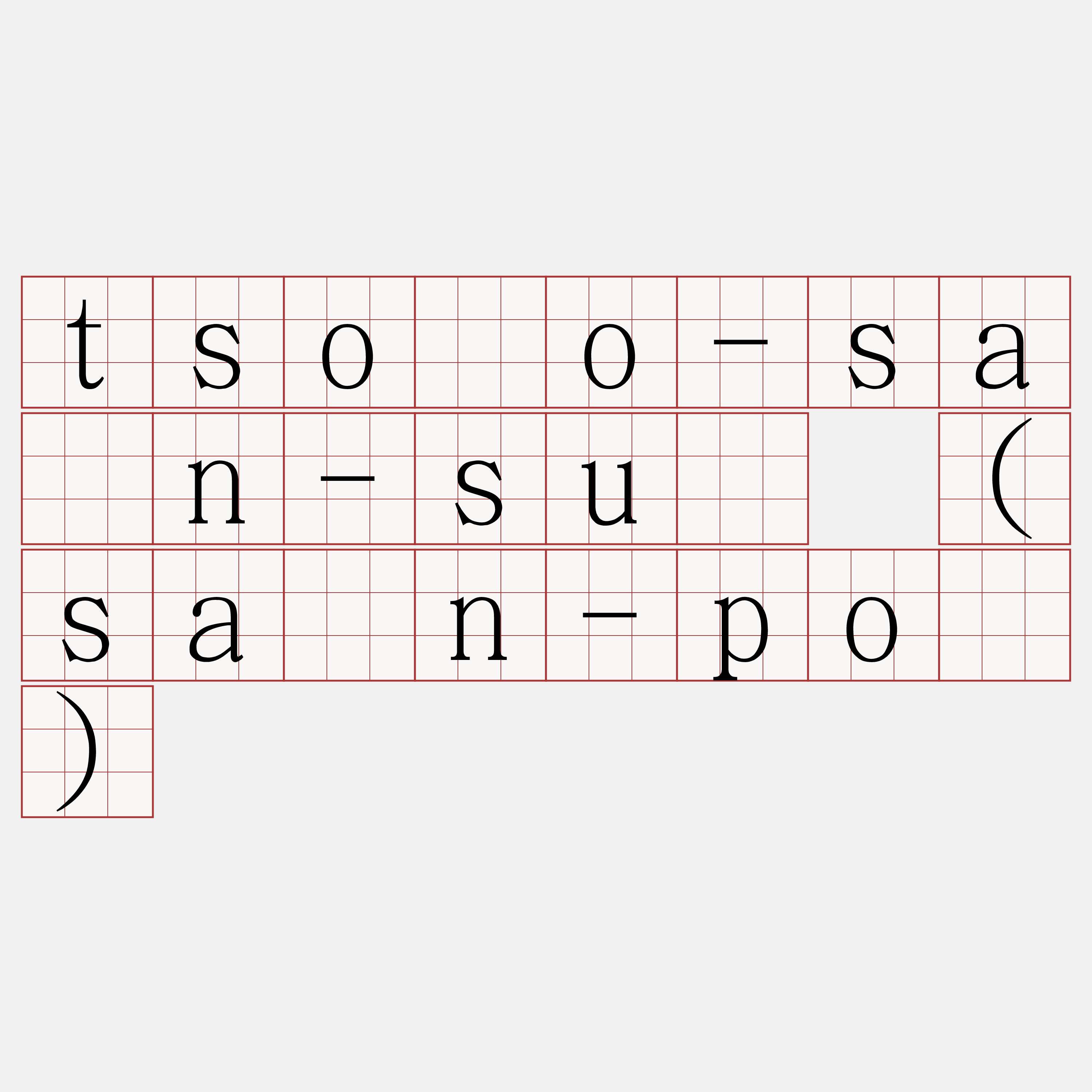 tsōo-sán-sū (sán-pô)